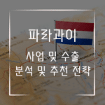 파라과이 사업 창업 수출 분석 및 추천 전략